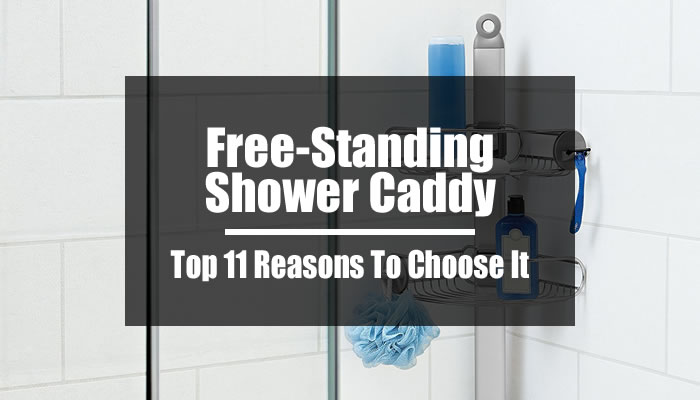 Free-standing shower caddies
